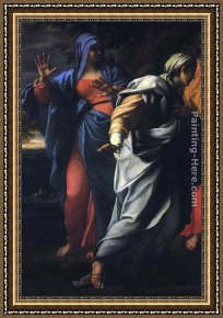 Virgil's Tomb Framed Paintings - Holy Women at the Tomb of Christ [detail] by Annibale Carracci